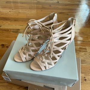 Nude Cage Heel